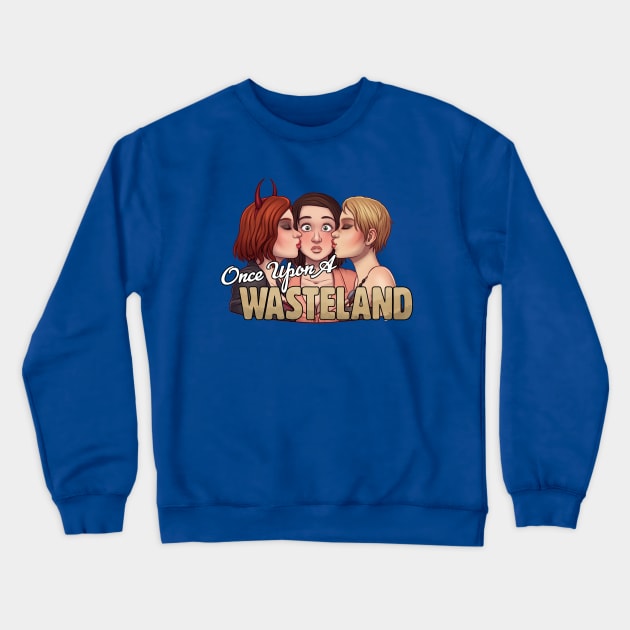 The Triple Kiss Crewneck Sweatshirt by Once Upon a Wasteland